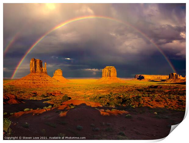 Monumental Rainbow Print by Steven Love