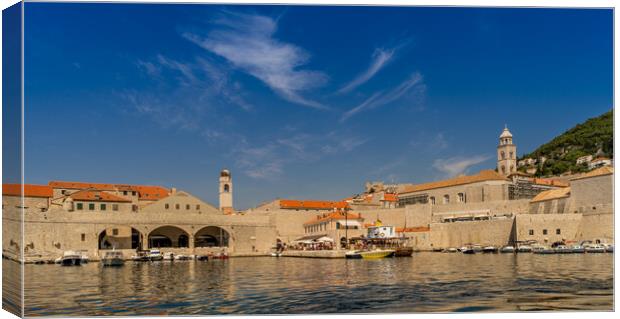 Dubrovnik old town port  Canvas Print by Naylor's Photography
