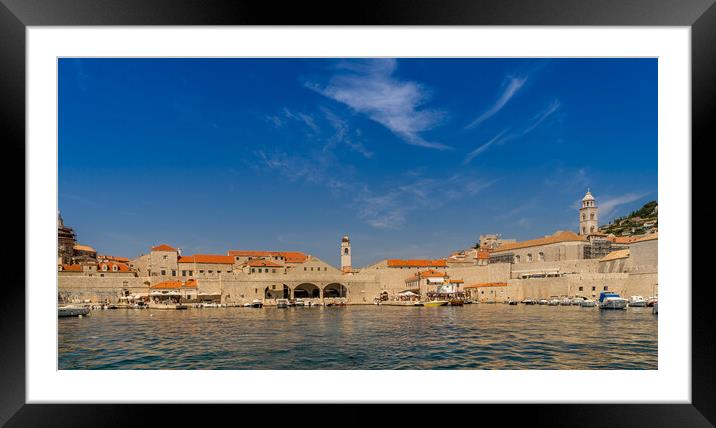 Beautiful old port and town Framed Mounted Print by Naylor's Photography
