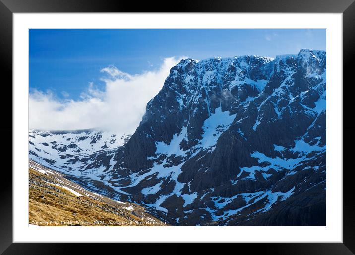 Ben Nevis, Highland, Scotland Framed Mounted Print by Justin Foulkes
