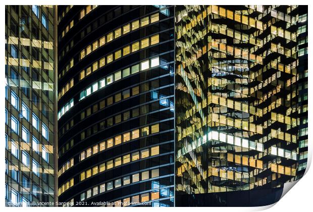 Windows of business buildings Print by Vicente Sargues