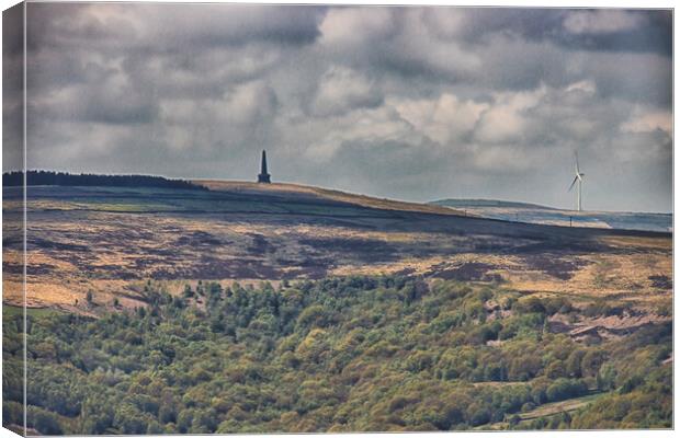 Stoodley Pike from Mount Tabor - Halifax Canvas Print by Glen Allen