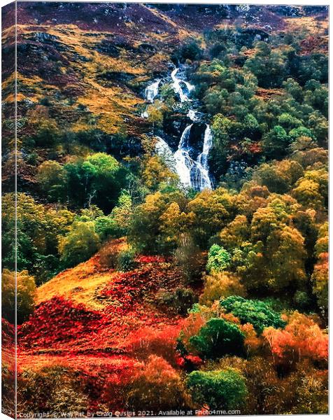 Autumn in Scotland Canvas Print by Wall Art by Craig Cusins