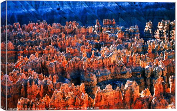 Orange and Blue Landscape Canvas Print by Wall Art by Craig Cusins