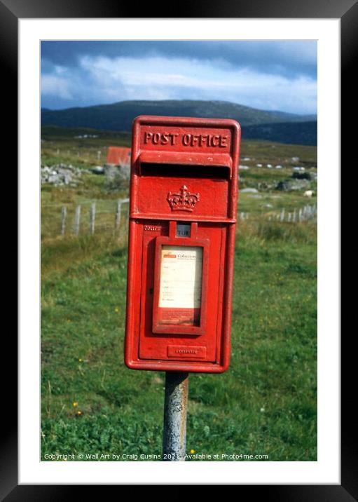 Hebridean Post Office Framed Mounted Print by Wall Art by Craig Cusins