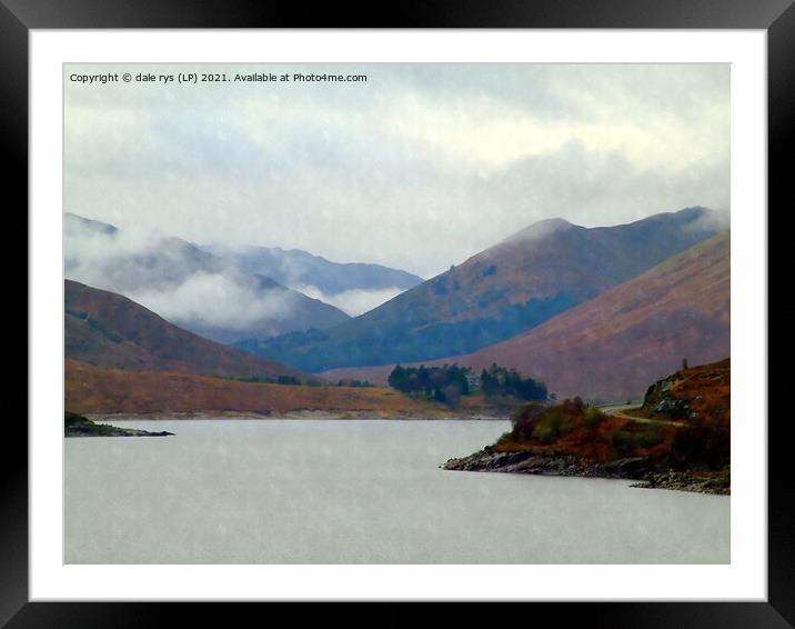 loch cluanie Framed Mounted Print by dale rys (LP)