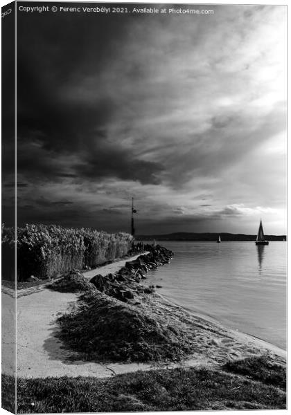 Towards A Storm    Canvas Print by Ferenc Verebélyi