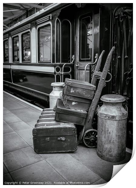 Quainton Railway Station Nostalgia Print by Peter Greenway
