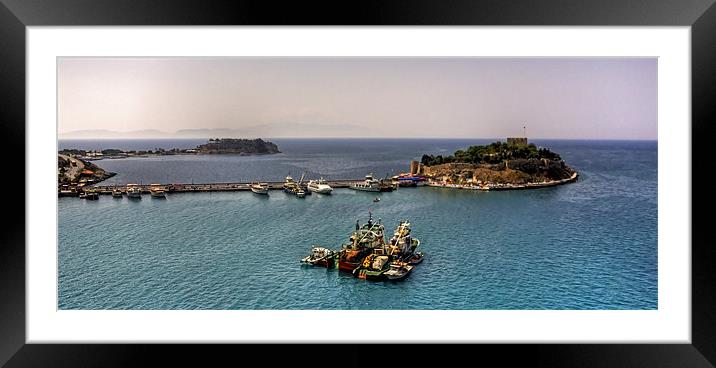 Pigeon Island Framed Mounted Print by Tom Gomez
