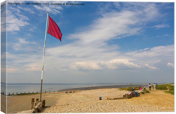 West Wittering Beach Canvas Print by colin chalkley