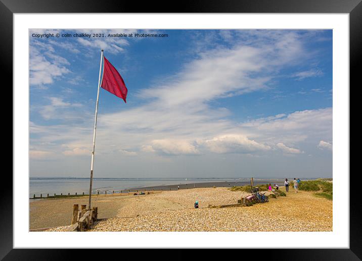 West Wittering Beach Framed Mounted Print by colin chalkley