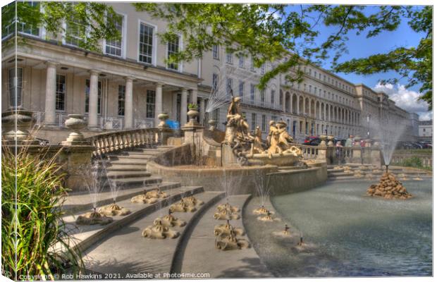 The Neptune Fountain  Canvas Print by Rob Hawkins