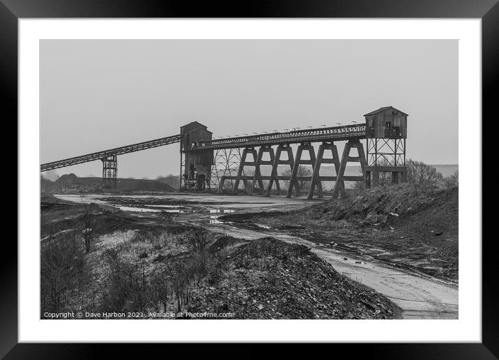 Old Conveyor System Framed Mounted Print by Dave Harbon