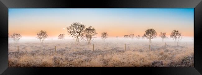 Staffordshire moorland dawn Framed Print by Michael Newton