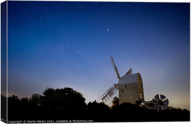 Stellar Aythorpe Roding Windmill Canvas Print by Martin Yiannoullou