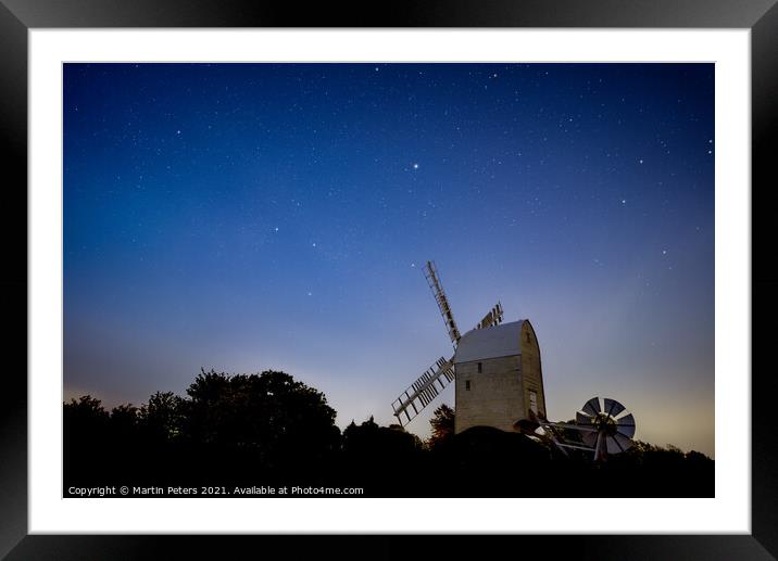 Stellar Aythorpe Roding Windmill Framed Mounted Print by Martin Yiannoullou
