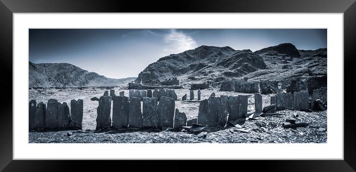 Outdoor stonerock Framed Mounted Print by Michael Newton