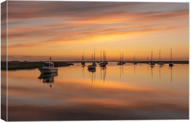 Sunrise reflections - Wells Canvas Print by Gary Pearson