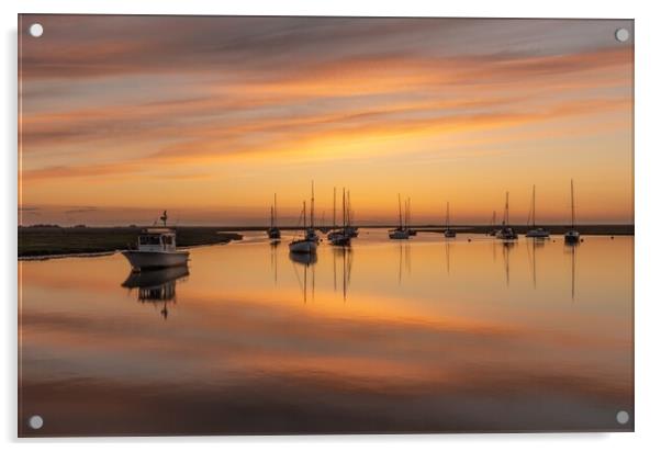 Sunrise reflections - Wells Acrylic by Gary Pearson