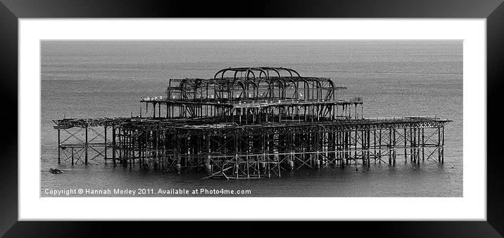 West Pier Framed Mounted Print by Hannah Morley