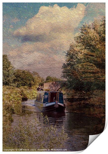 Dappled days aboard Print by Cliff Kinch