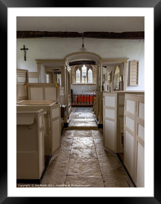 All Saints Church, Chalbury Framed Mounted Print by Jim Monk
