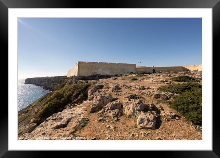 Fortaleza de Sagres fortress in Portugal Framed Mounted Print by Luis Pina
