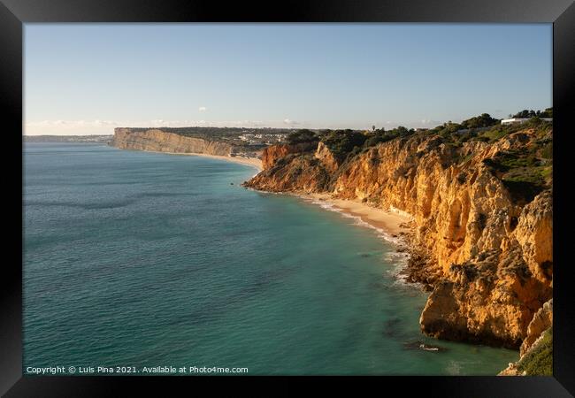 Ponta da Piedade in Lagos, in Portugal Framed Print by Luis Pina