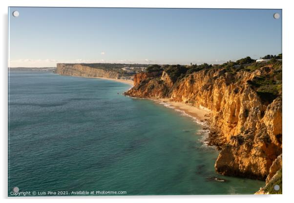 Ponta da Piedade in Lagos, in Portugal Acrylic by Luis Pina