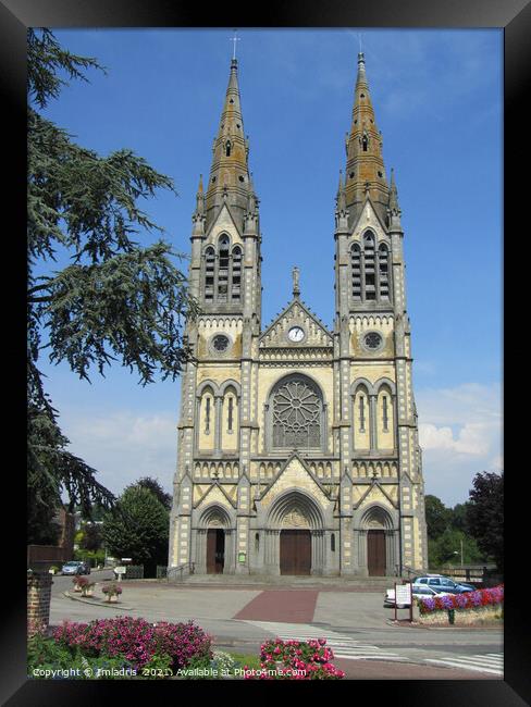 Notre-Dame Church, Vimoutiers, France Framed Print by Imladris 