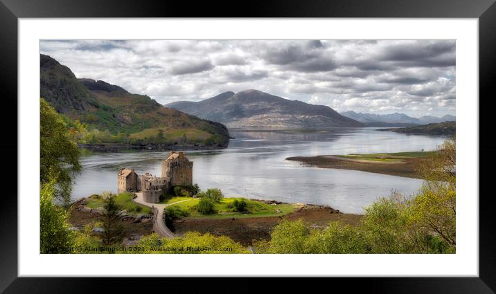 Eilean Donan Castle Framed Mounted Print by Alan Simpson