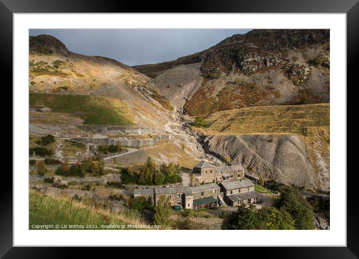 Greenside Mine Framed Mounted Print by Liz Withey