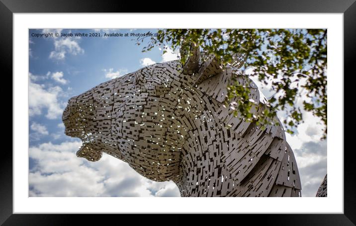 The Kelpies Framed Mounted Print by Jacob White