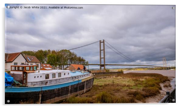 Humber Bridge Acrylic by Jacob White