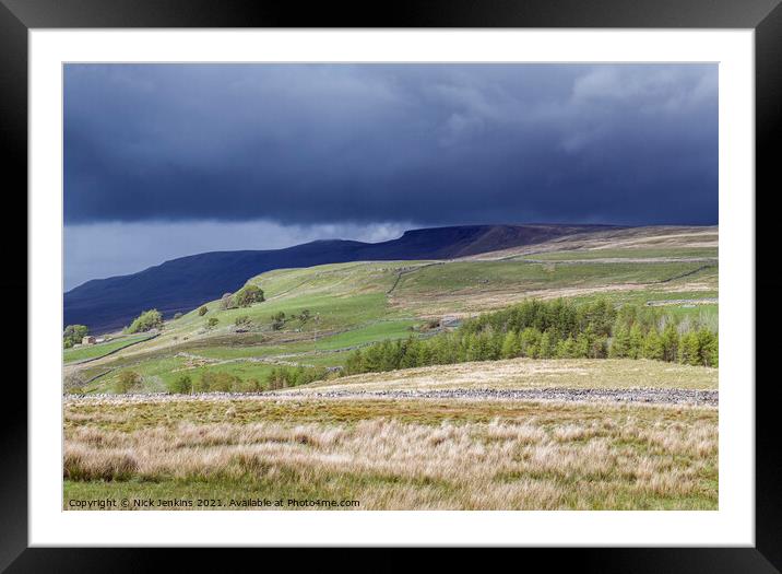 Yorkshire Dales Landscape from Aisgill  Framed Mounted Print by Nick Jenkins