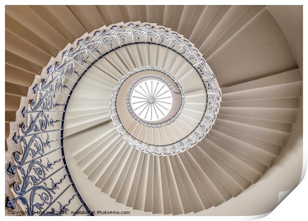 Tulip Spiral Staircase Print by Neil Hall