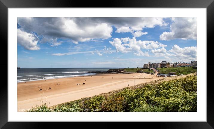 Longsands Tynemouth: Coastal Charm Unveiled Framed Mounted Print by Holly Burgess