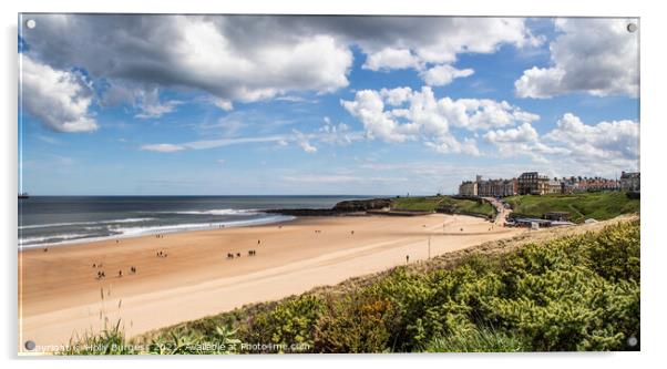 Longsands Tynemouth: Coastal Charm Unveiled Acrylic by Holly Burgess