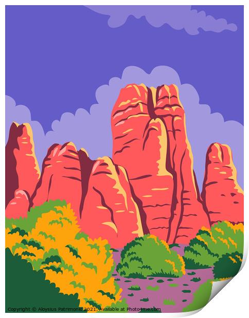 Canyonlands National Park in Moab Utah Utah United States WPA Poster Art Color Print by Aloysius Patrimonio