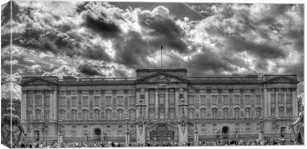 Buckingham Palace BW Canvas Print by David French