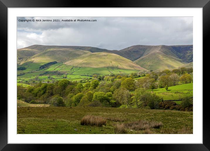 The Howgill Fells in Cumbria  Framed Mounted Print by Nick Jenkins