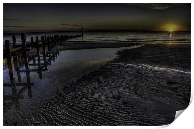 Sunrise at Overstrand Print by Rob Hawkins