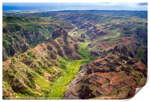 Waimea Canyon, Kauai Print by Dirk Rüter