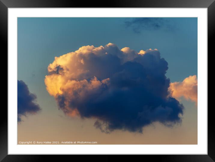 Cloud Framed Mounted Print by Rory Hailes