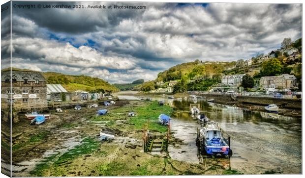 Looe Estuary - Waiting for the Tide Canvas Print by Lee Kershaw