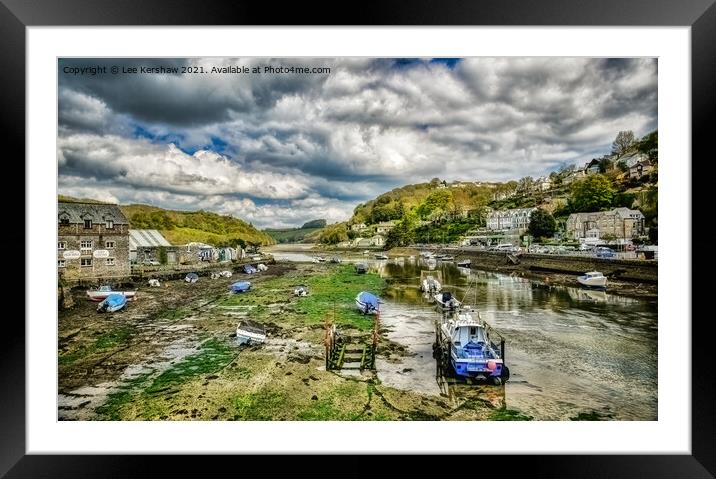 Looe Estuary - Waiting for the Tide Framed Mounted Print by Lee Kershaw