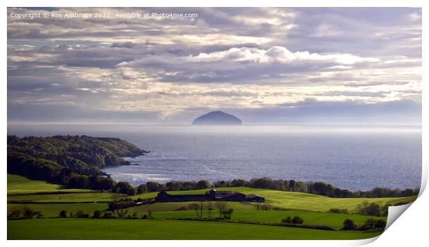 Ailsa Craig Print by Ros Ambrose