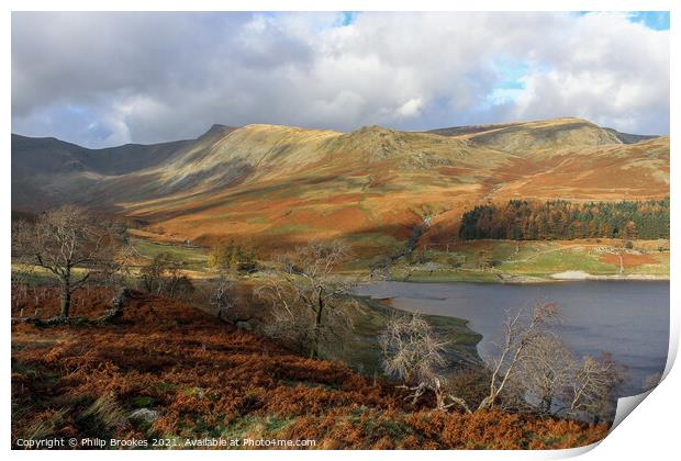 Kidsty Pike, Haweswater Print by Philip Brookes