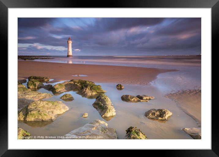 New Brighton Sunrise Framed Mounted Print by Philip Brookes