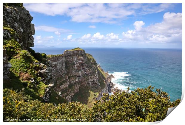 Cliffs of Cape Point  Print by Adrian Paulsen